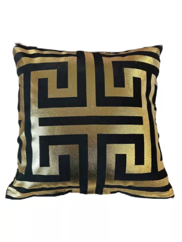 By Kohler  Pillow Greek Black/Gold 45x45cm (202432)