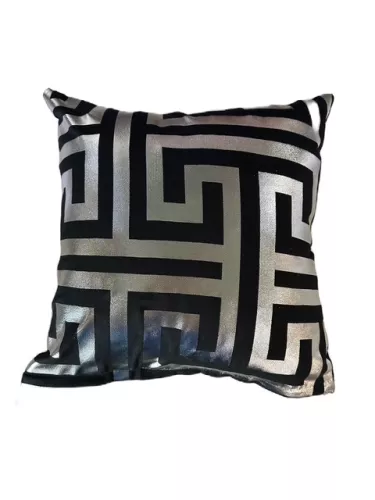 By Kohler  Pillow Greek Black/silver 45x45cm (202434)