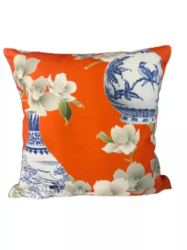 By Kohler  Pillow China Vase Orange 40x40cm (202435)