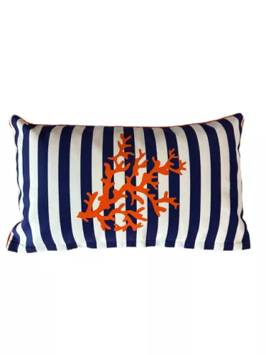 By Kohler  Pillow stripe Blue coral 50x30cm (202439)