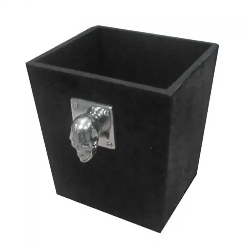 By Kohler  Waste Bin 24x20x25cm (Black Hair W/Skull) (109999)