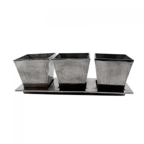 By Kohler  Planter 40x14x13cm With Tray (Set Of 4 Pcs) (110174)