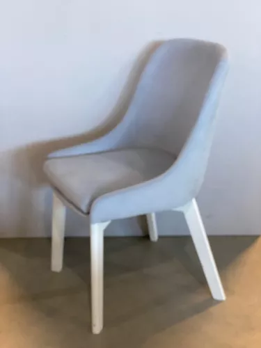 By Kohler  Side Chair 52x60x85cm Ivan Baby BLue Legs White  