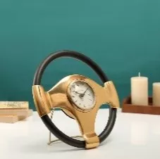 By Kohler  Table Clock Steering Wheel 26x5x26cm Small (202140)